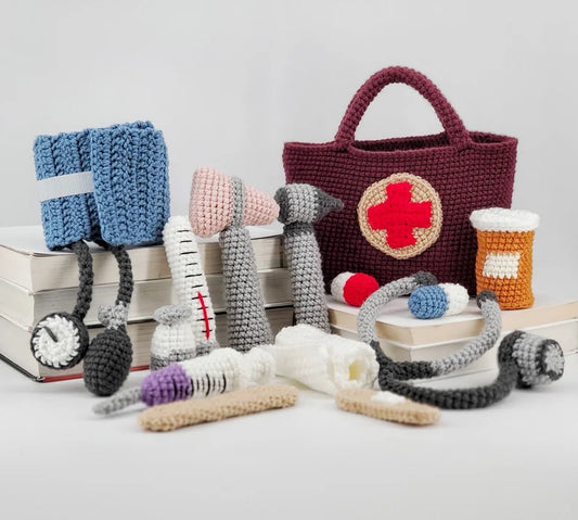 Handmade Crochet Medical Toy Set – A Wholesome Blend of Play, Learning & Creativity